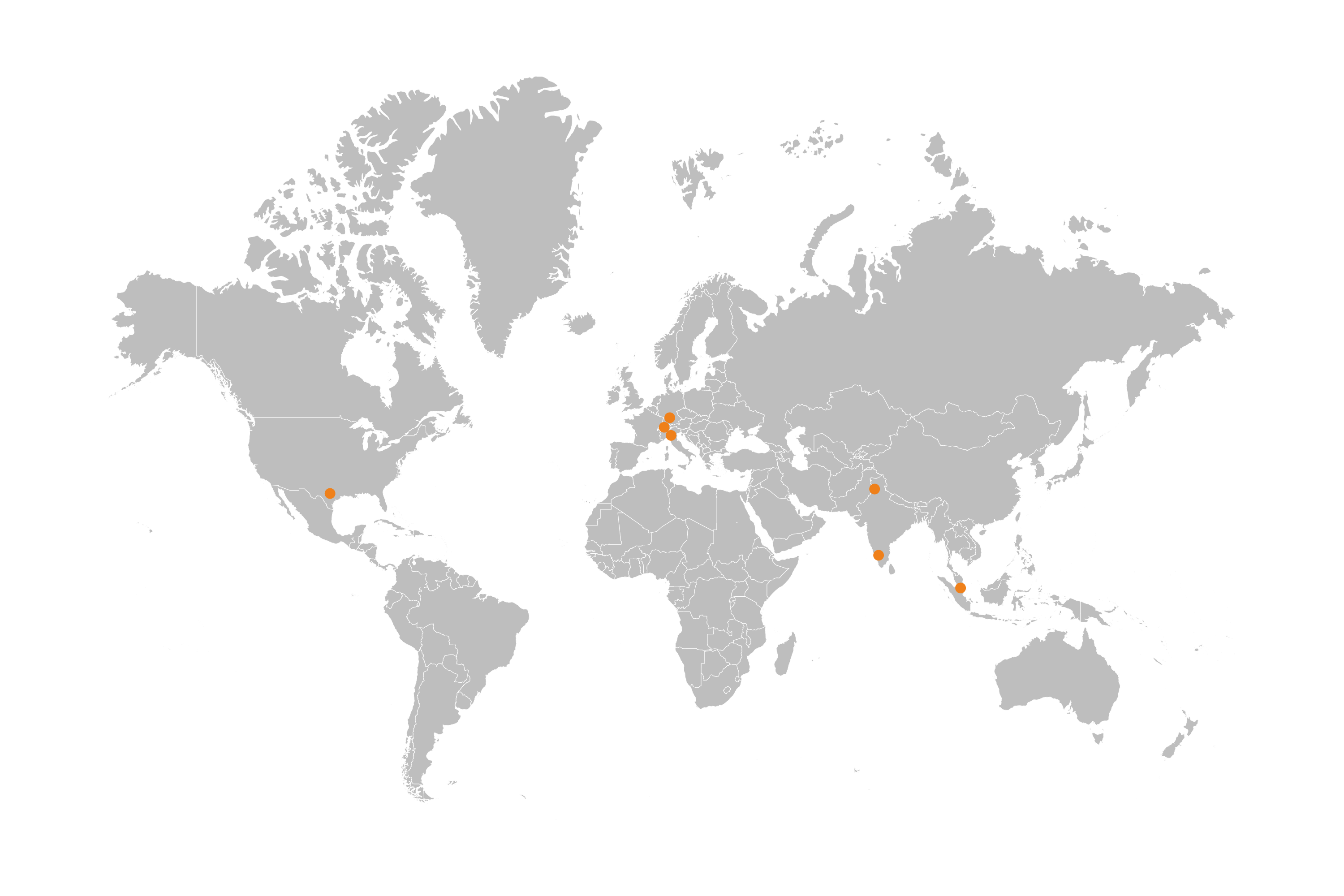 Delvitech Worldwide Map